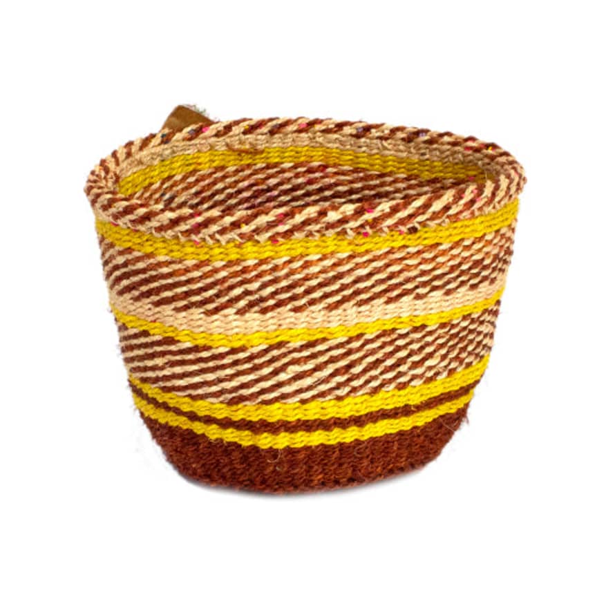 Kenya Kenyan Sisal Basket 'sunflower' No.270