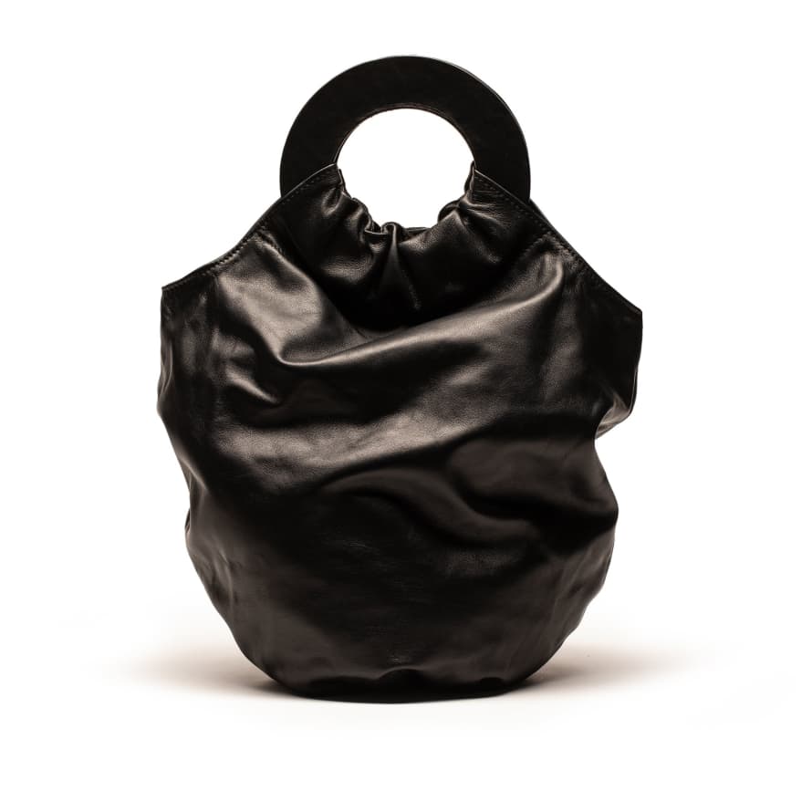 Tracey Neuls LOOPY BIG SISTER Smoke | Black Reversible Leather Handbag