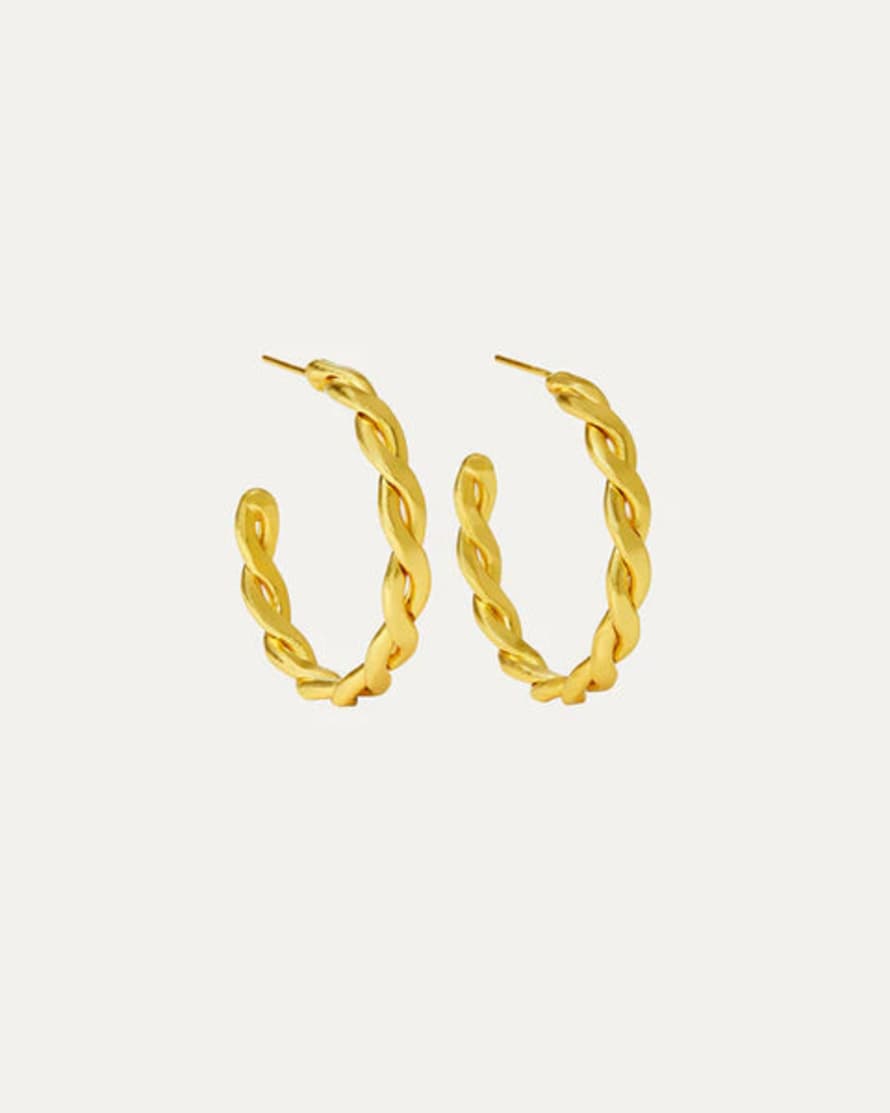 Ottoman Hands Blair Chain Hoop Earrings