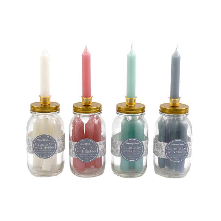Temerity Jones Colour Pop Candle Jar : Ivory, Pink, Green or Lilac