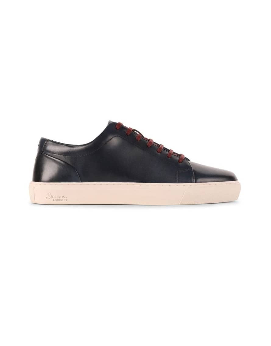 Oliver Sweeney Navy Oliver Sweeney Hayle Finished Leather Trainers
