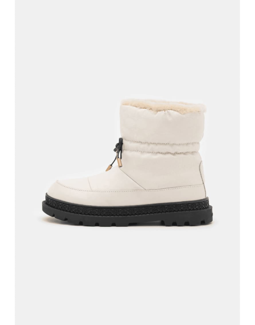 COACH Chalk Kailee Nylon Snow Boots 