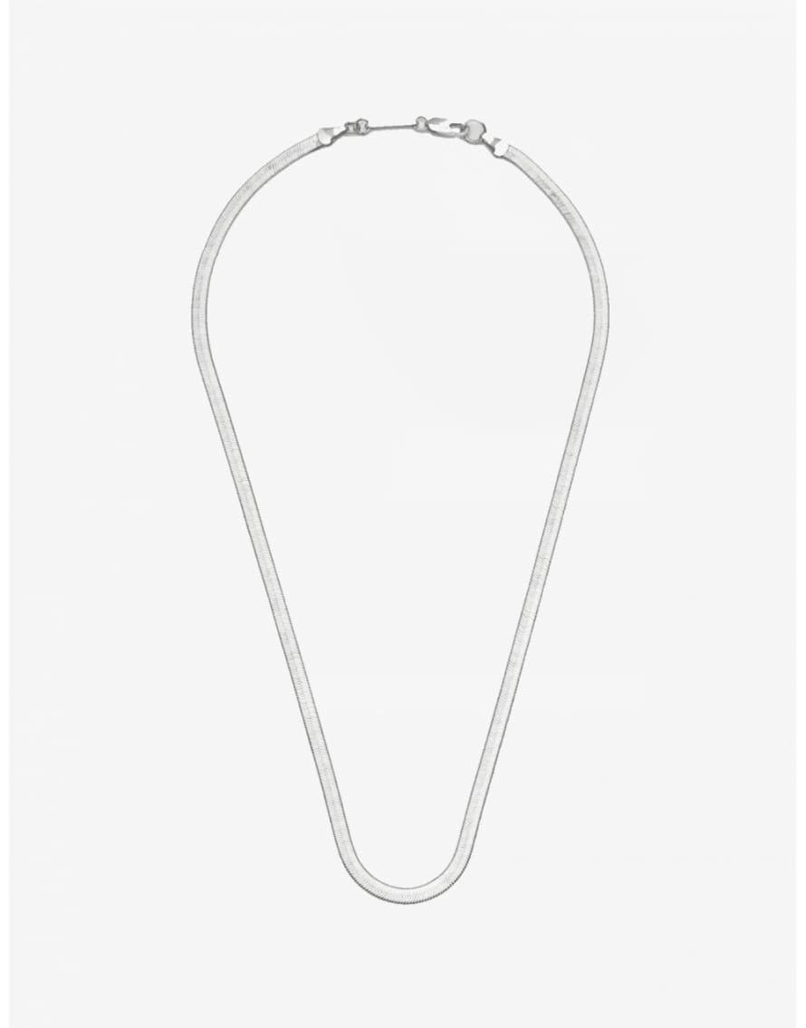Estella Bartlett  Silver Herringbone Chain Necklace