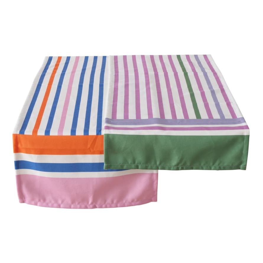 &Quirky Colour Pop Table Runner : Blue & Orange or Pink & Green