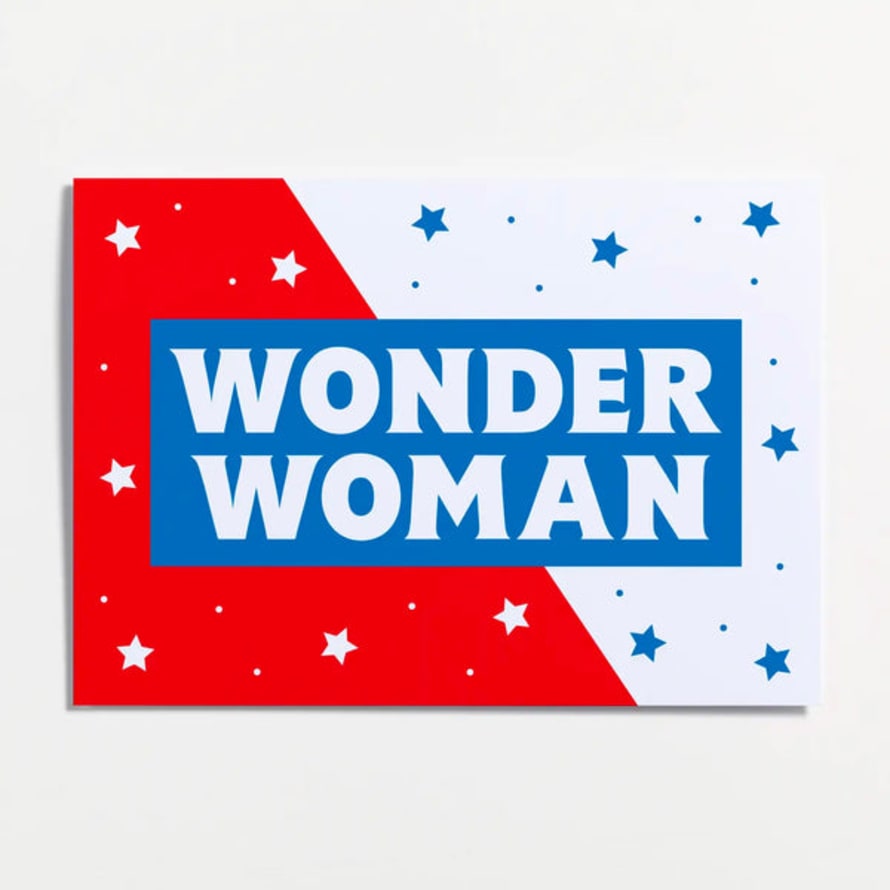 Crispin Finn Wonder Woman Greetings Card