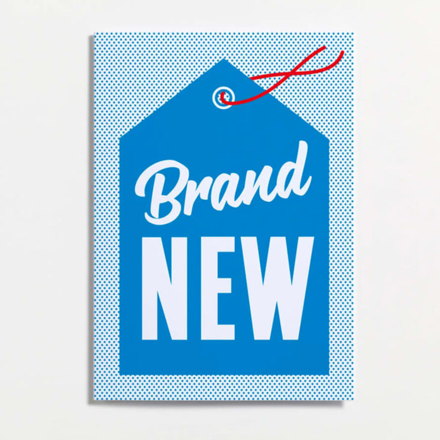 Crispin Finn Brand New Blue Greetings Card