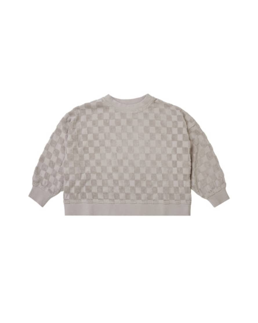 Rylee + Cru Boxy Pullover Cloud Check