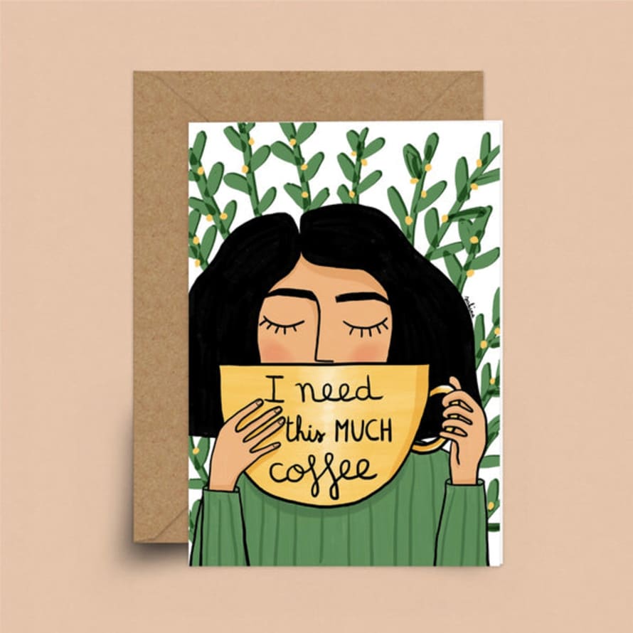SAKINA SAÏDI I Need This Much Coffee Card