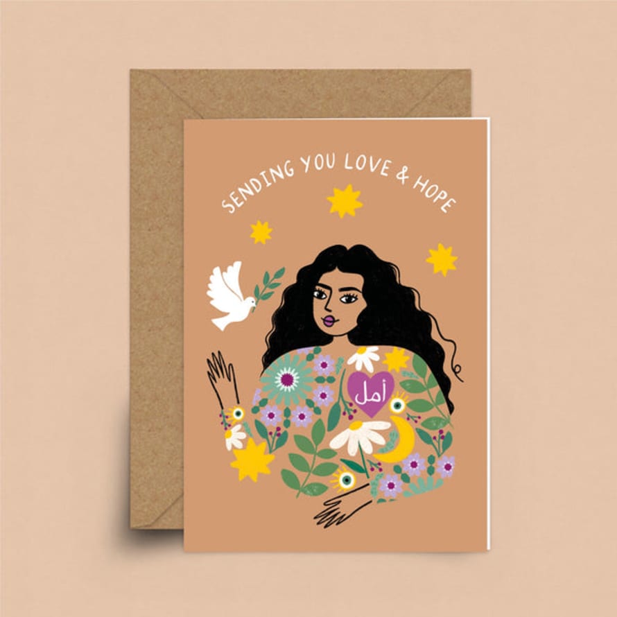 SAKINA SAÏDI Sending You Love & Hope Card