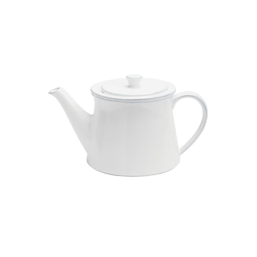 COSTA NOVA White 'friso' Teapot, 1.46l