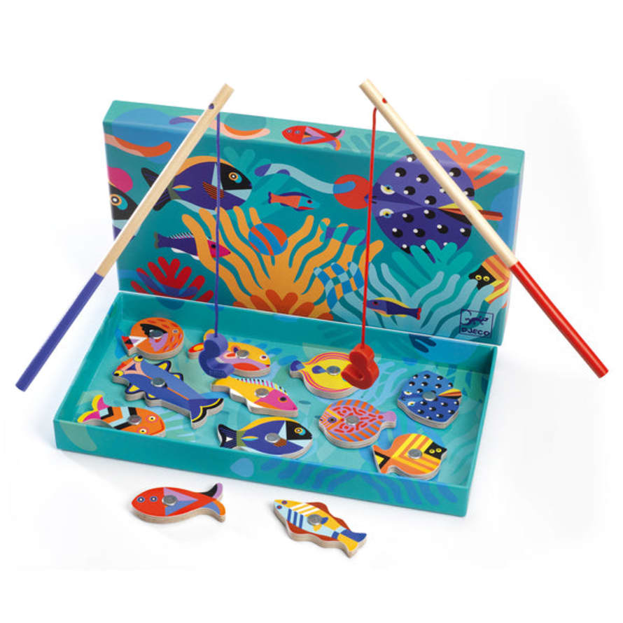 Djeco  Magnetic Fishing Game - Colourful