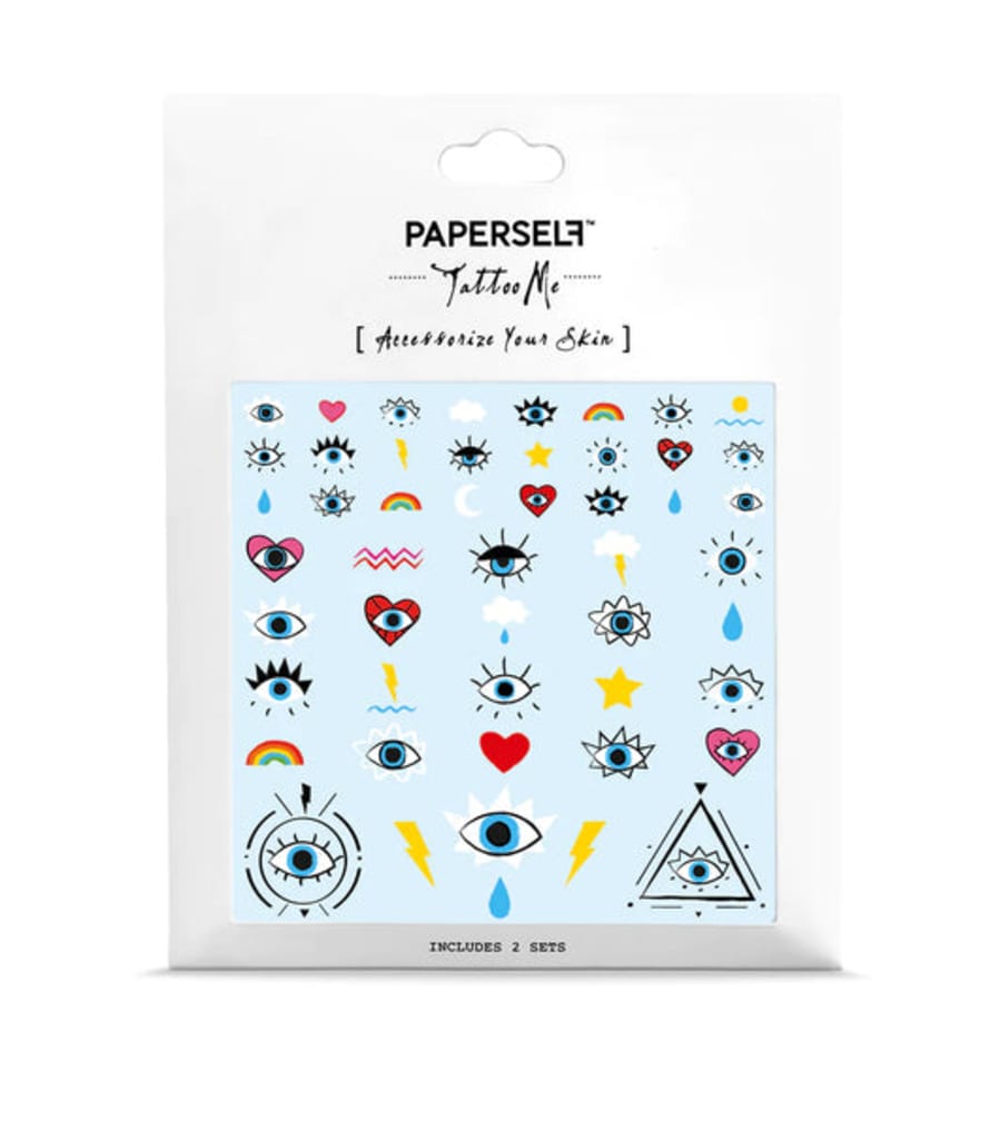 Paperself  - Not So Evil Eye Temporary Tattoos
