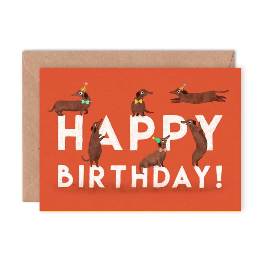 Emily Nash Illustration Happy Birthday Dog Greetings Card