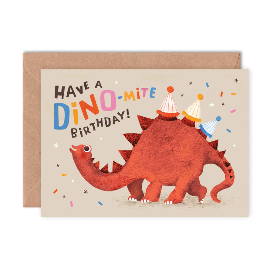 Emily Nash Illustration Have a Dino-Mite Birthday Greetings Card