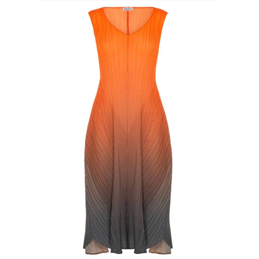 Alquema Estrella Long Dress Tangerine/shadow