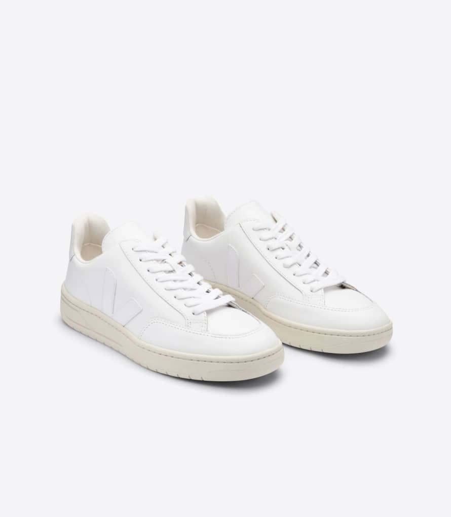 Veja White Leather V12 Shoes unisex