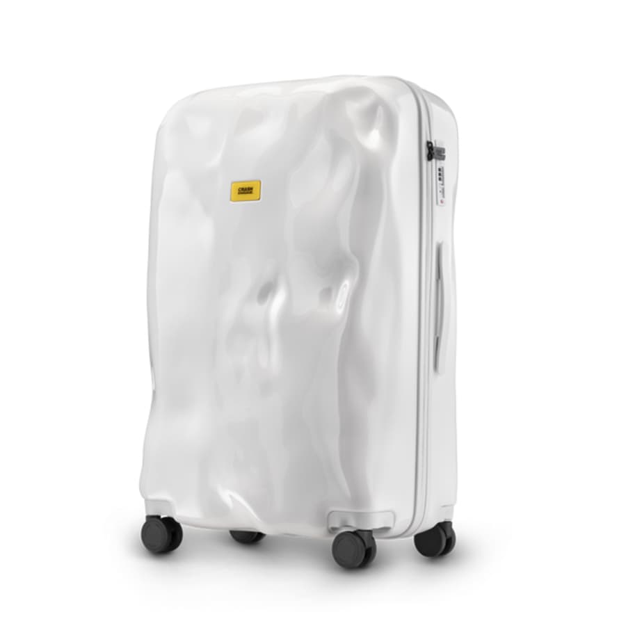 Crashbaggage Trolley Crash Baggage Icon Tone On Tone Large CB193 Lucent White 38