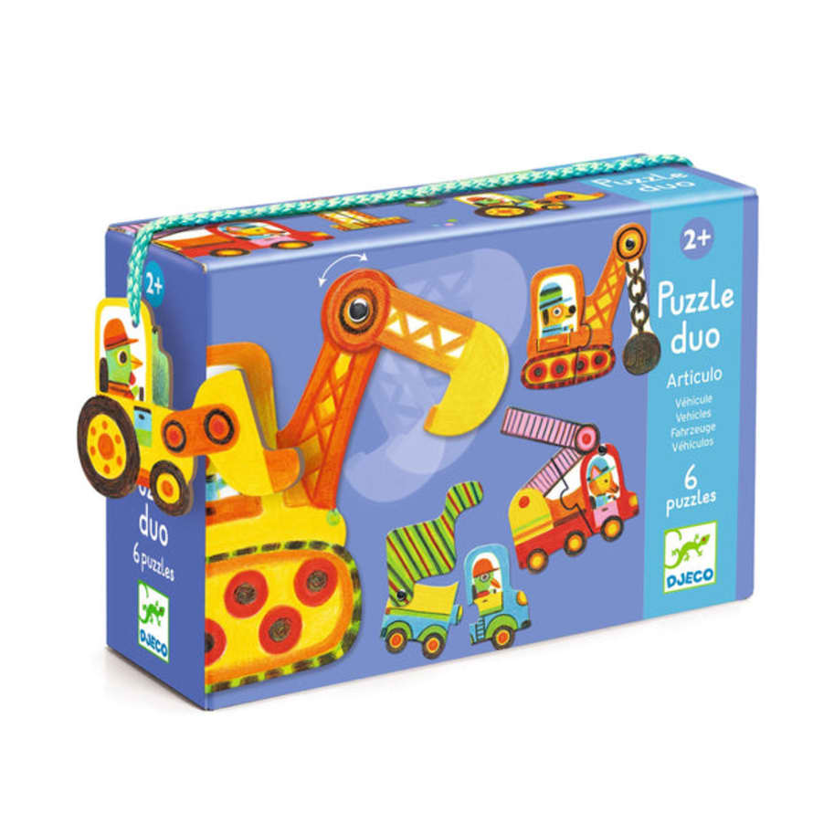 Djeco  Articulated Vehicles Duo Puzzle