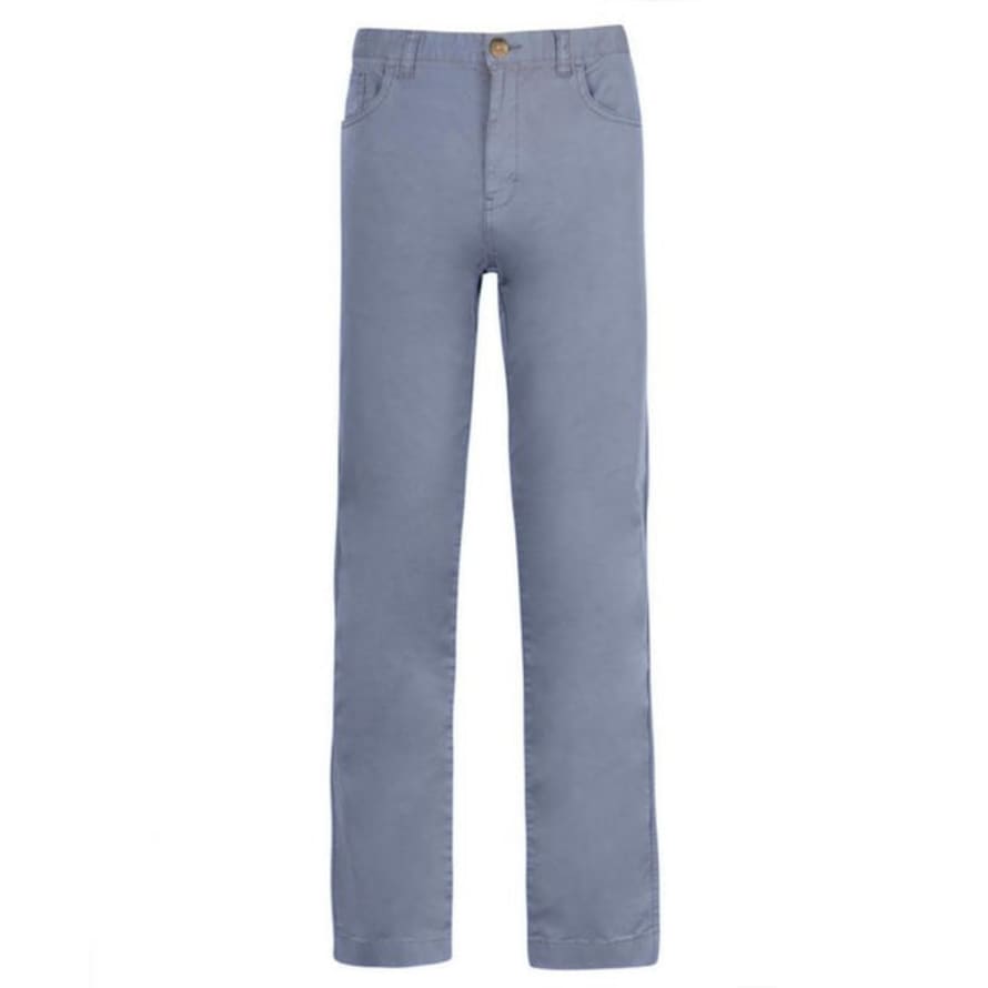 Barbour Overdyed Twill Trouser Chino Trousers Washed Blue
