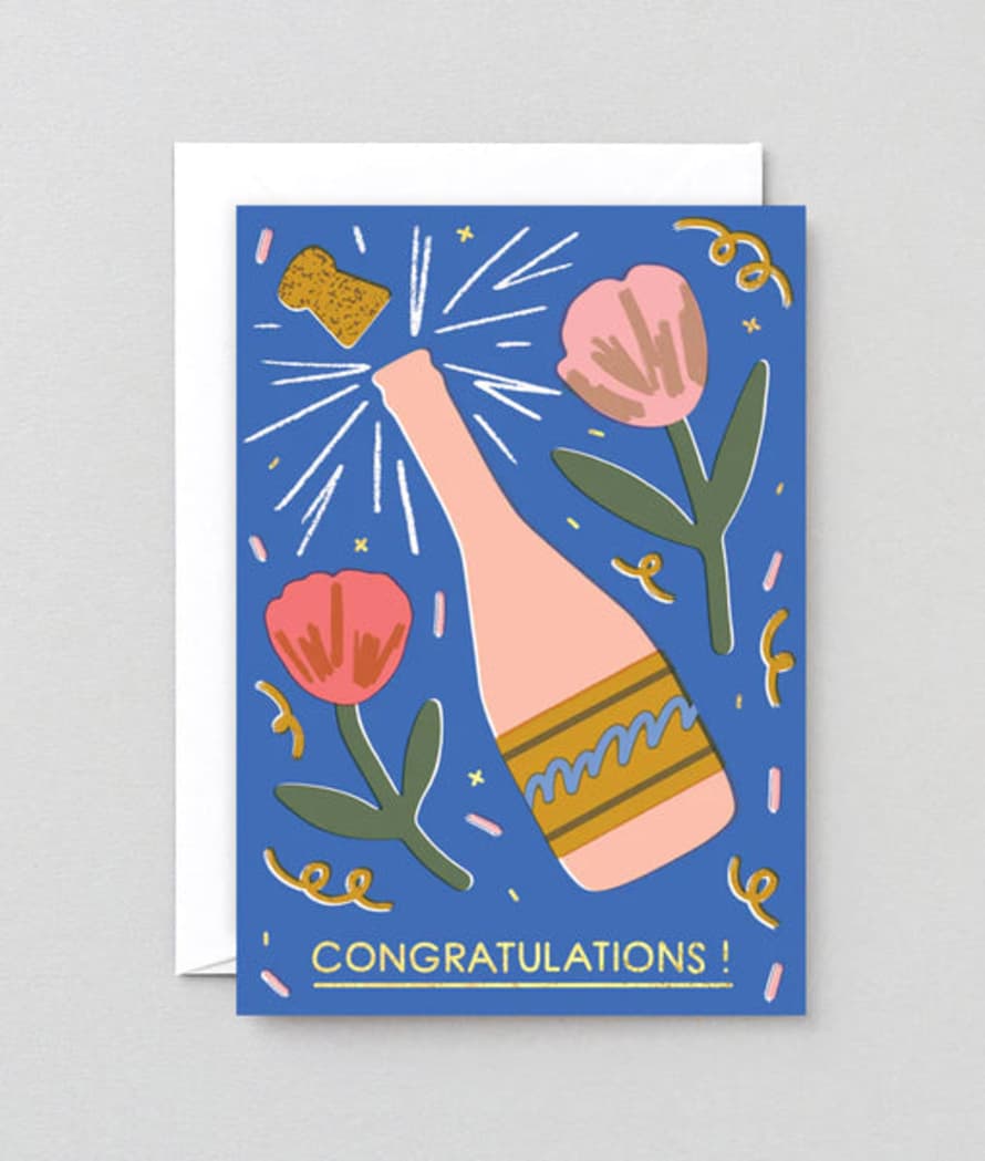 Wrap Congratulations Champagne Card