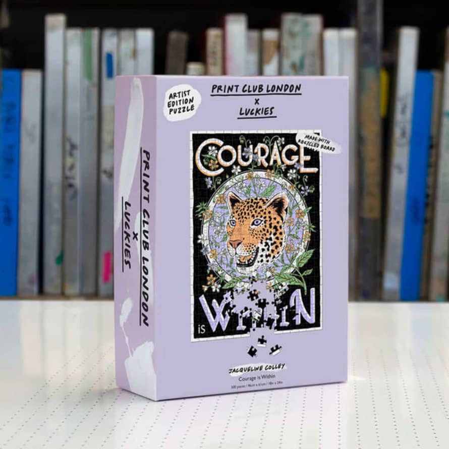 Lark London Print Club London X Luckies Courage Is Within Puzzle 500 Pieces