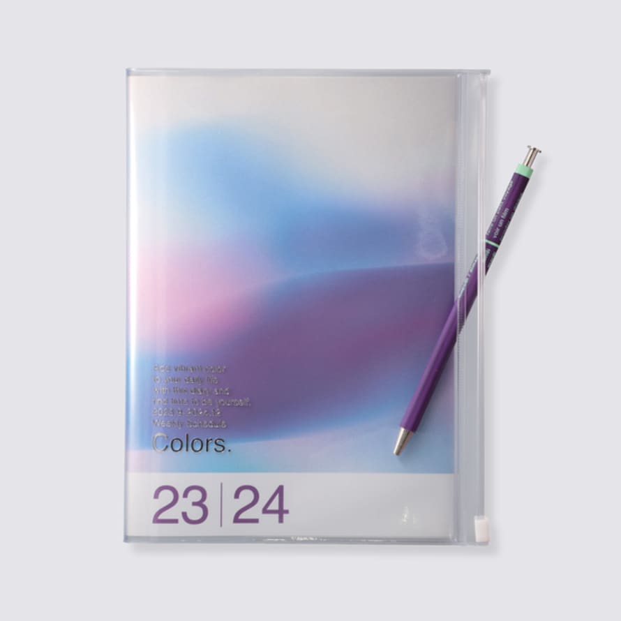 Mark's  2023 - 2024 Gradient Weekly Recycled Cover Diary Blue - A5