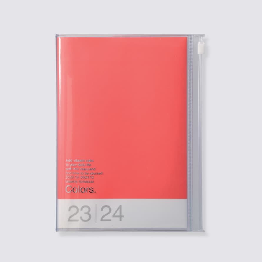Mark's  2023 - 2024 Colors Weekly Recycled Cover Diary Red - A5