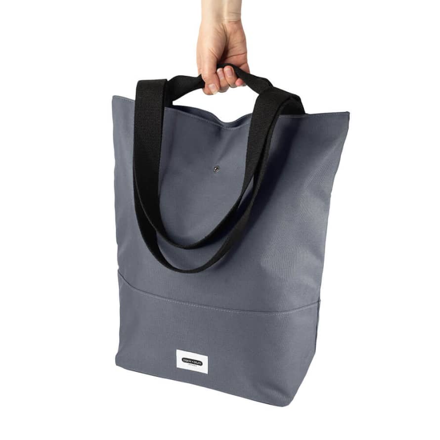 Black-Blum UK Black-blum Insulated Tote Bag In Sustainable Eco-friendly Recycled Pet 16.0l Large Size Slate