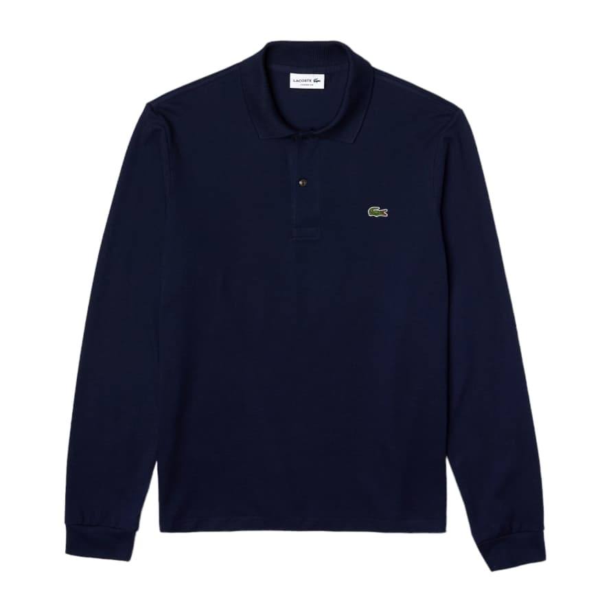 Lacoste Polo Classic Fit Long Sleeve Uomo Navy Blue