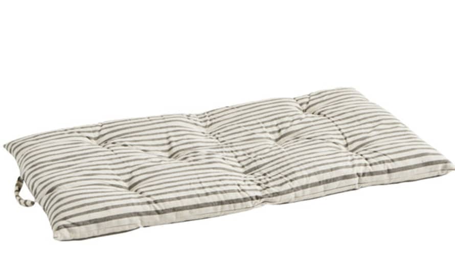 Madam Stoltz Off White and Grey Patterned Cotton Lounging Mattress