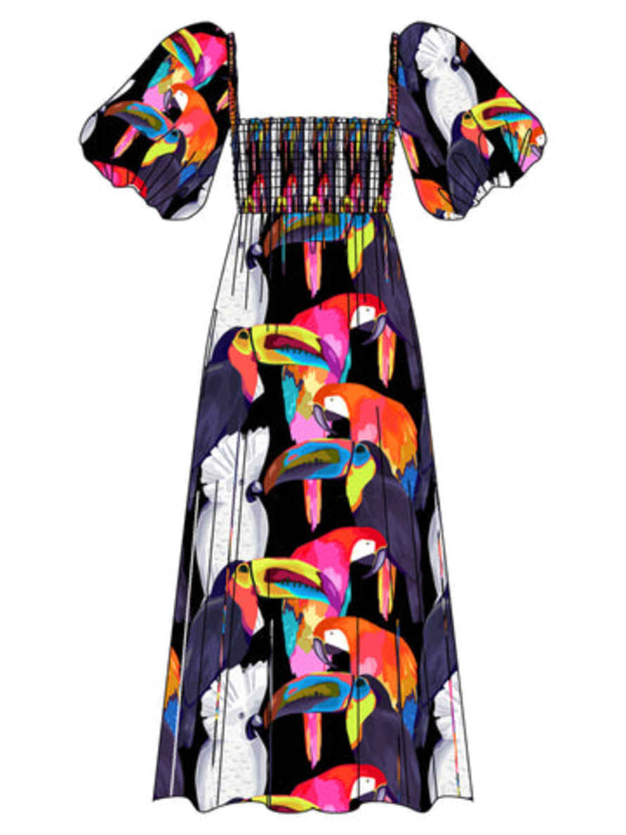 Nooki Design Ruby Printed Bandeau Dress