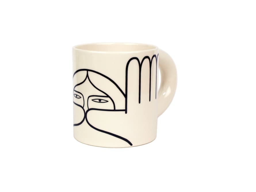Louise Madzia Ceramics See Large Mug - Natural