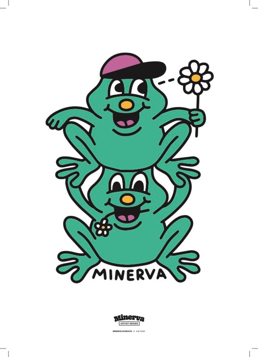 Minerva X Cig Thief Frog A4 Print
