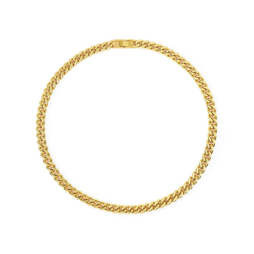 JUULRY Gold Plated Curb Chain Necklace