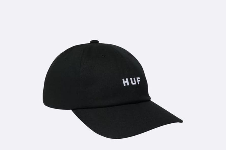 HUF Set Og Curved Visor 6-panel Hat Black