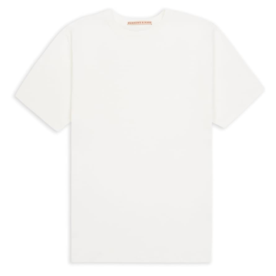 Burrows & Hare  Egyptian Cotton T-shirt - Off White