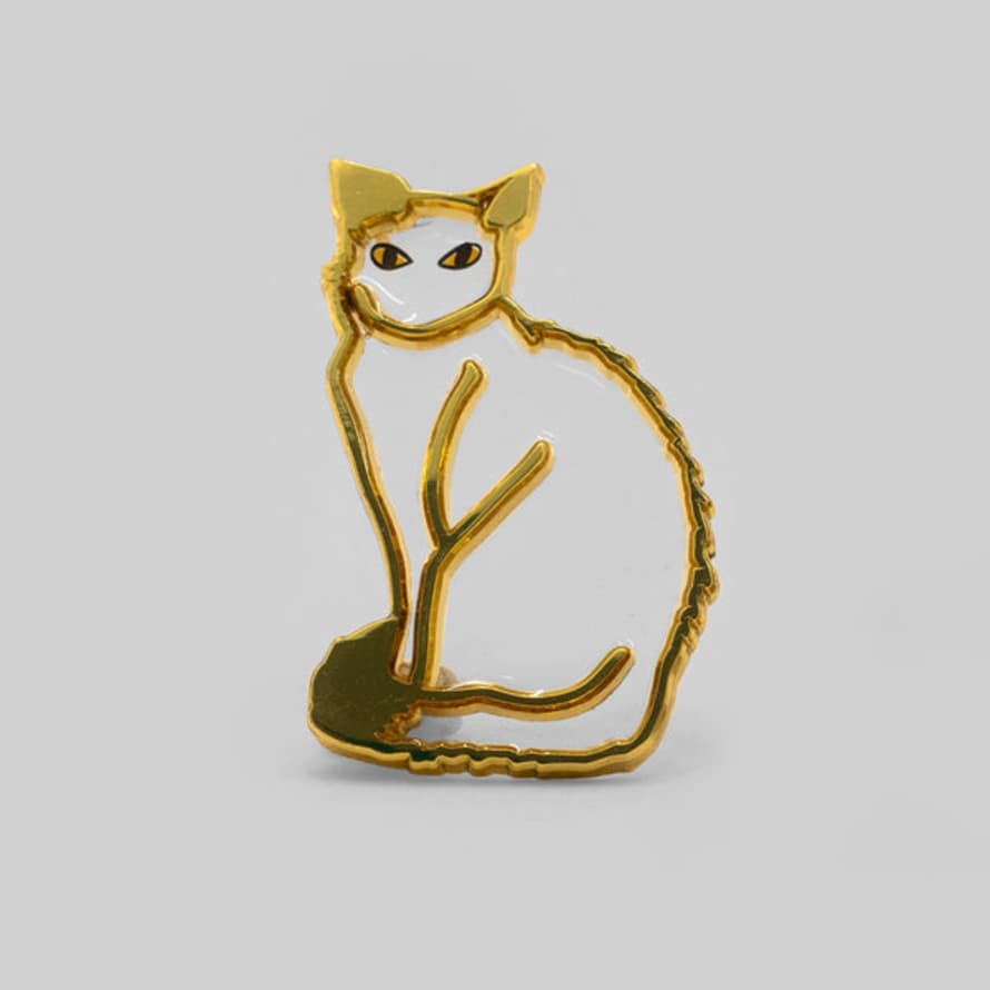 Hoxton Monster Supplies Store Wells Invisible Cat - Pin Badge