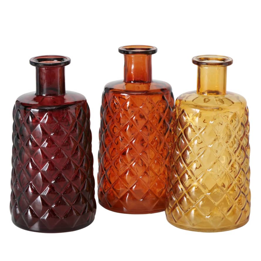 &Quirky Judith Coloured Glass Vase : Orange, Ruby or Yellow
