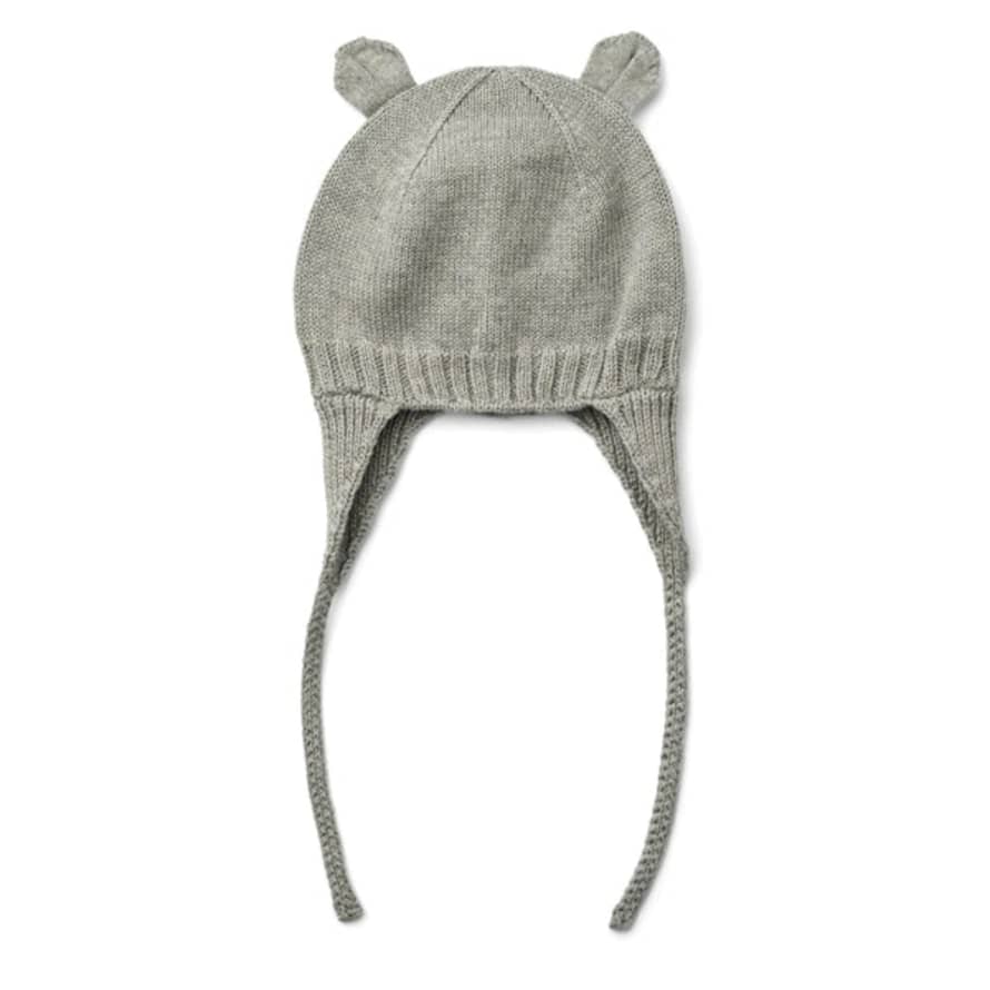 Liewood Baby Bonnet With Ears - Grey