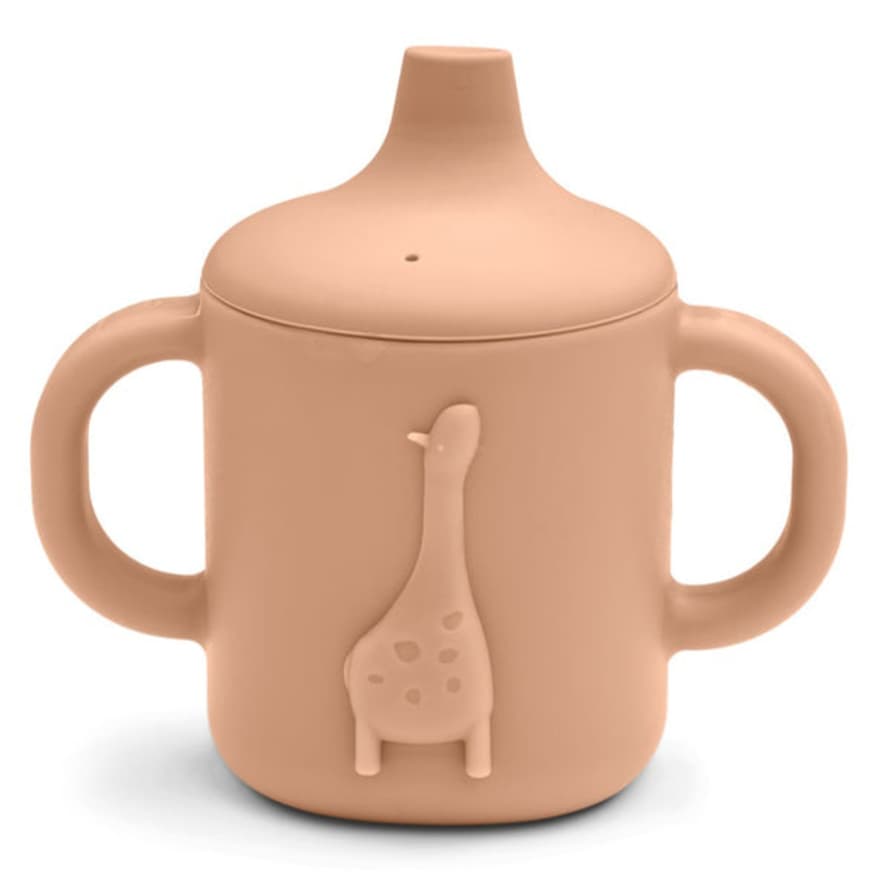 Liewood Amelio Giraffe Silicone Sippy Cup - Tuscany Rose