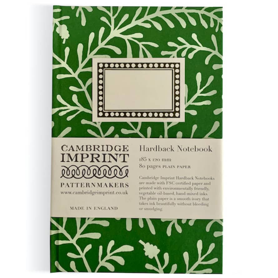 Cambridge Imprint Hardback Notebook - Sprig Pea Green
