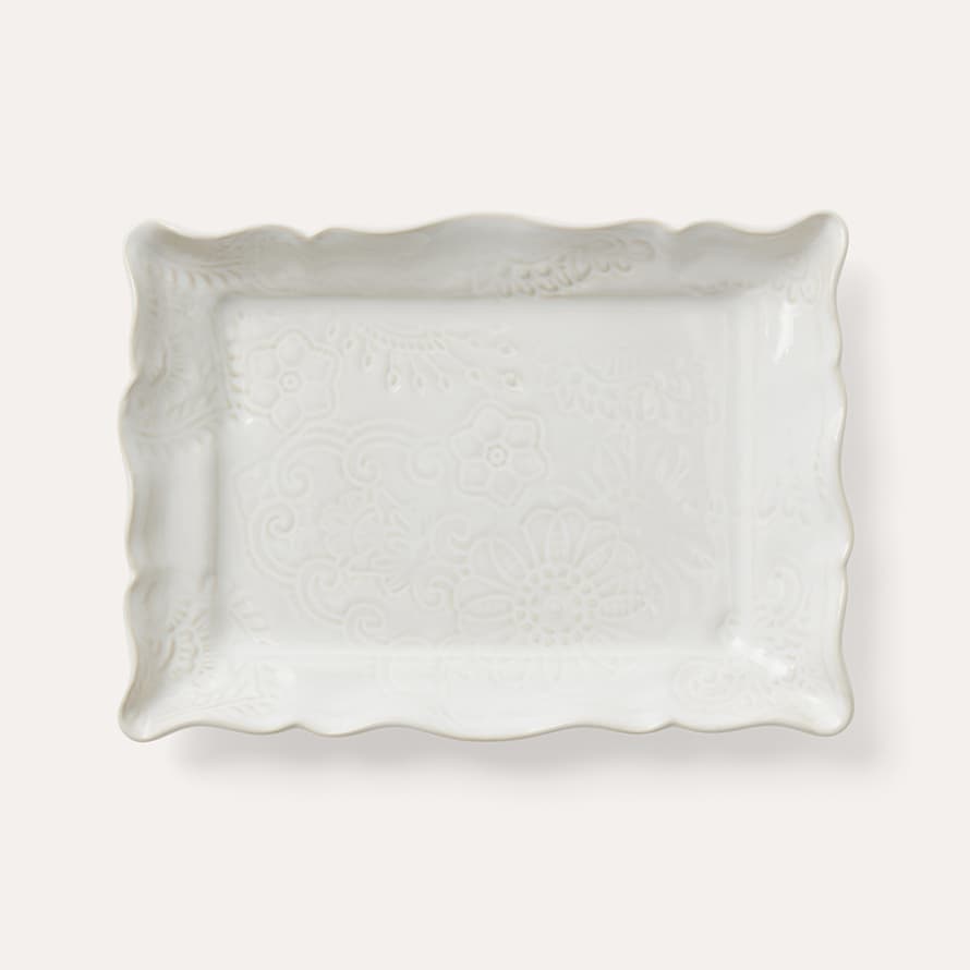 Stahl Ceramics Appetiser Plate in White