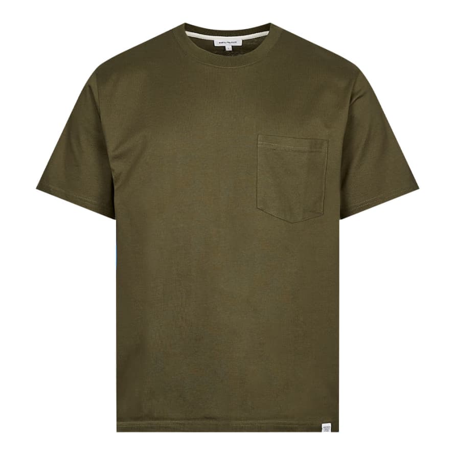 Norse Projects Johannes Pocket T-shirt - Army Green