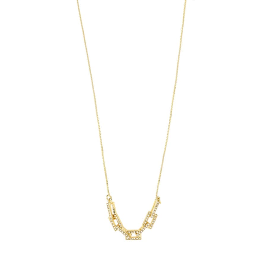 Pilgrim - Coby Gold Crystal Pendant Necklace