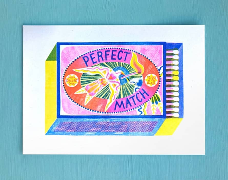 Rebecca Sheerin Perfect Match Risograph Print