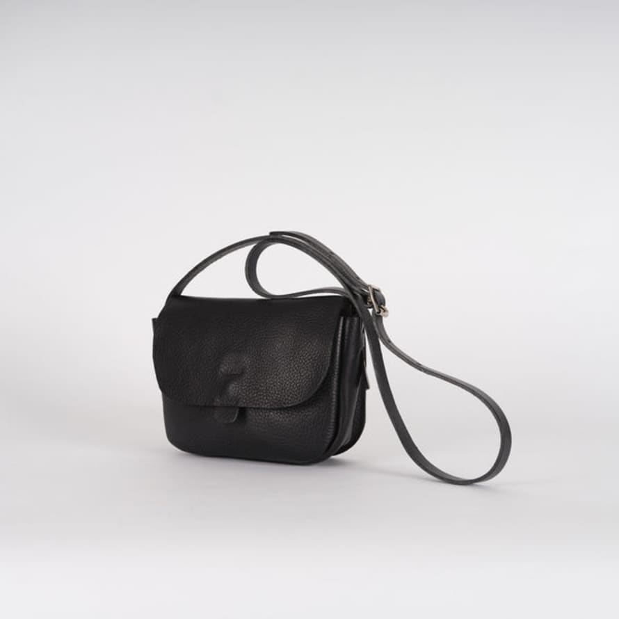 Kate Sheridan Black Orbed Tab Bag