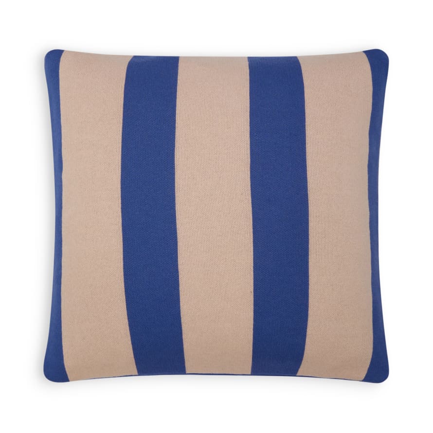 Sophie Home Enkel Cobalt Blue Cotton Knit Cushion Includes Pad