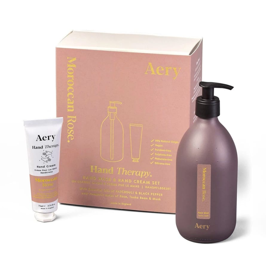 Aery Moroccan Rose Hand Therapy Set