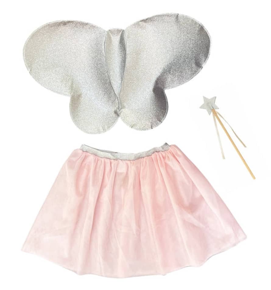 Ratatam Pink and Silver Butterfly Costume Kit