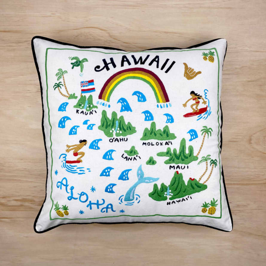 Aloha To Zen Hawaii Island Pillow